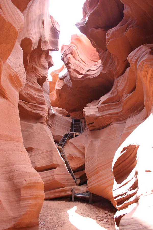Antelope Canyon Photograph - Get To The Bottom by Christiane Schulze Art And Photography
