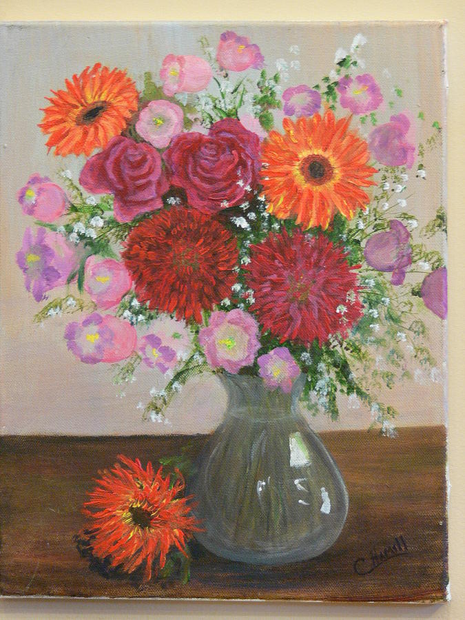 Get Well Flowers Painting by Catherine Hamill
