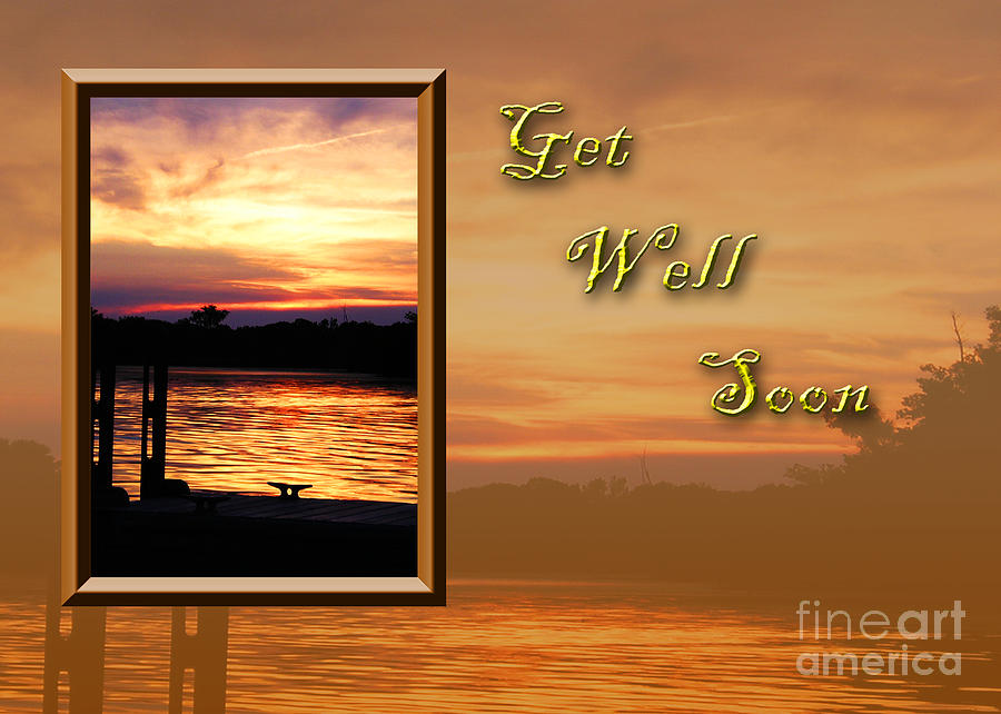 Sunset Photograph - Get Well Soon Pier by Jeanette K