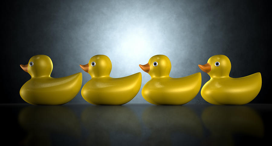 Get Your Ducks In A Row Digital Art