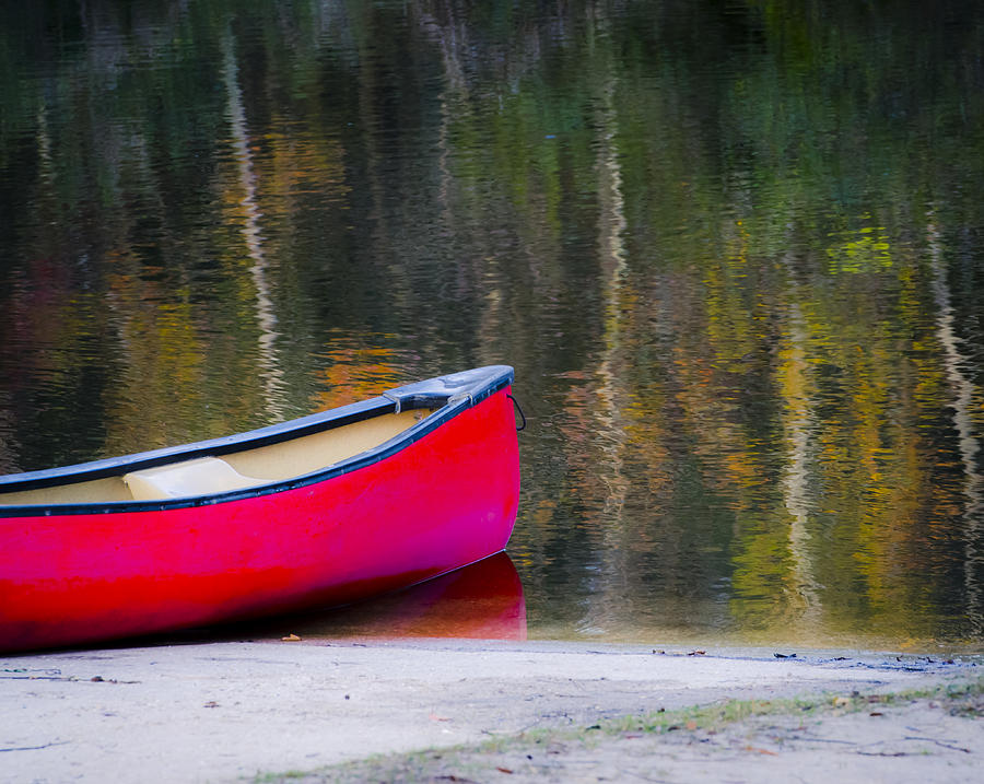 Sports Photograph - Getaway Canoe by Carolyn Marshall