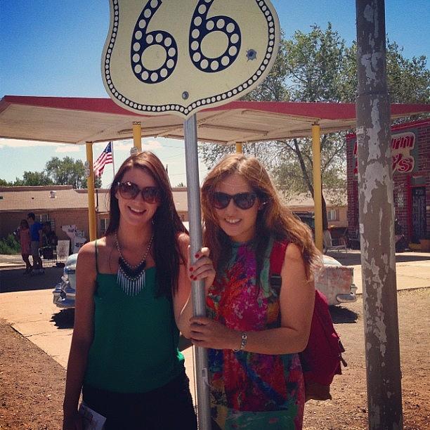 Seligman Photograph - Gettin Our Kicks On #route66 #seligman by Sophie Burrows