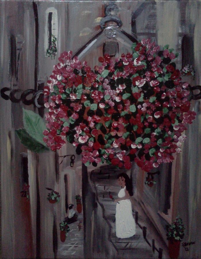 Getting married Painting by Susan Voidets