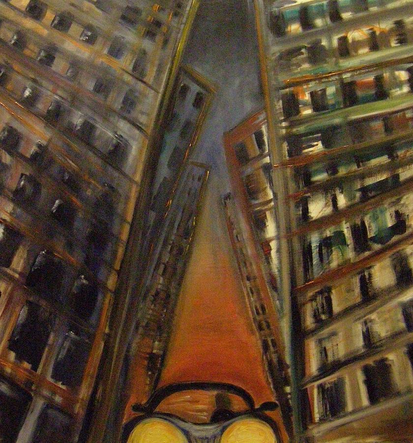 City Lights Painting - Getting out of the city  by Nicola Brown