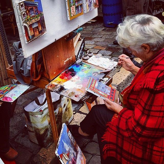 Getting To Know Artists In Montmartre Photograph by Rachael Bethan