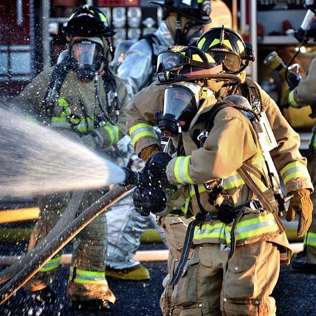 Halligan Photograph - Getting To Play!! #iaff 
#fire by James Crawshaw