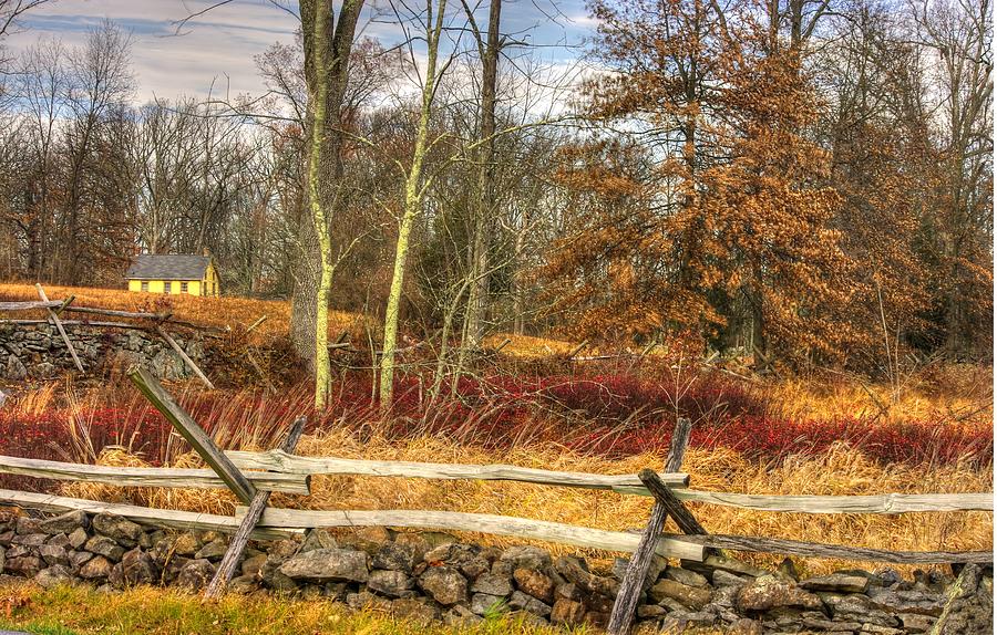 Gettysburg at Rest - Almost Home  - J. Weikert Farm Autumn Photograph by Michael Mazaika