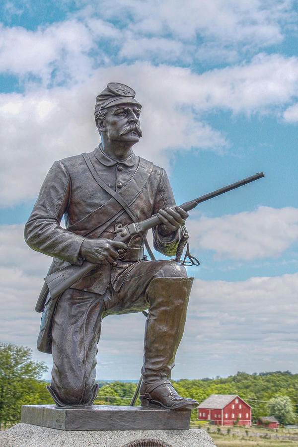 Gettysburg National Park Photograph - Gettysburg First Pennsylvania Cavalry Regiment by Randy Steele