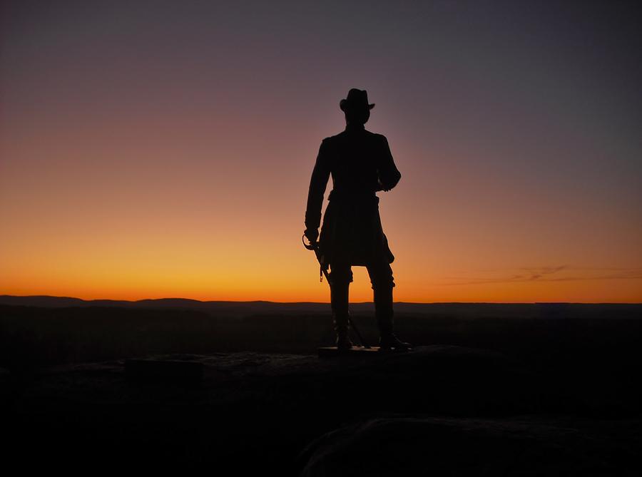 Gettysburg Sunset Photograph by Ed Sweeney