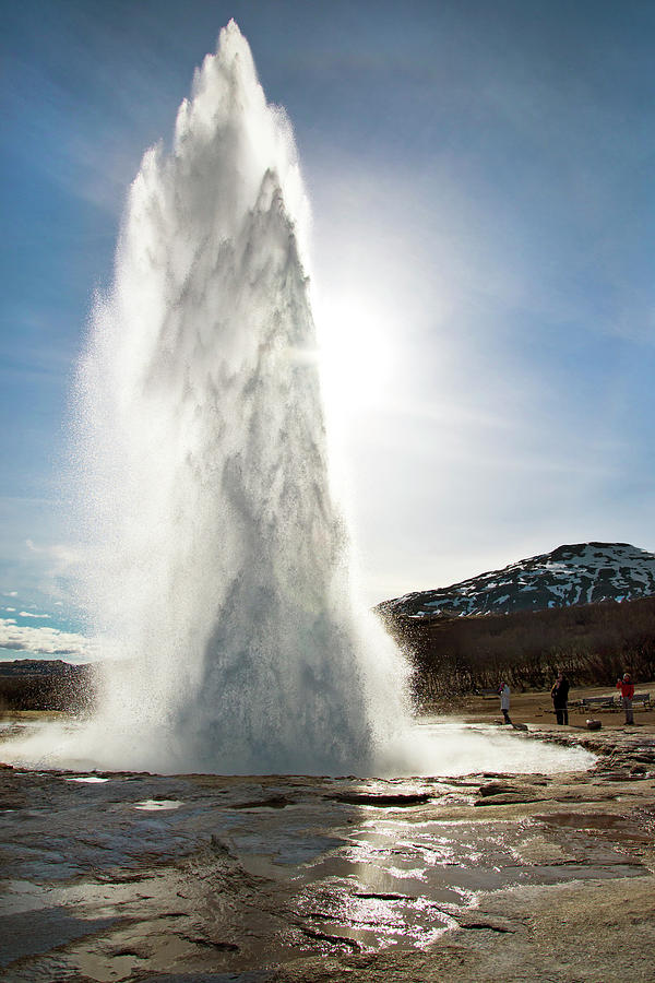 Geyser Erupting In Iceland Photograph by Blake Burton | Fine Art America