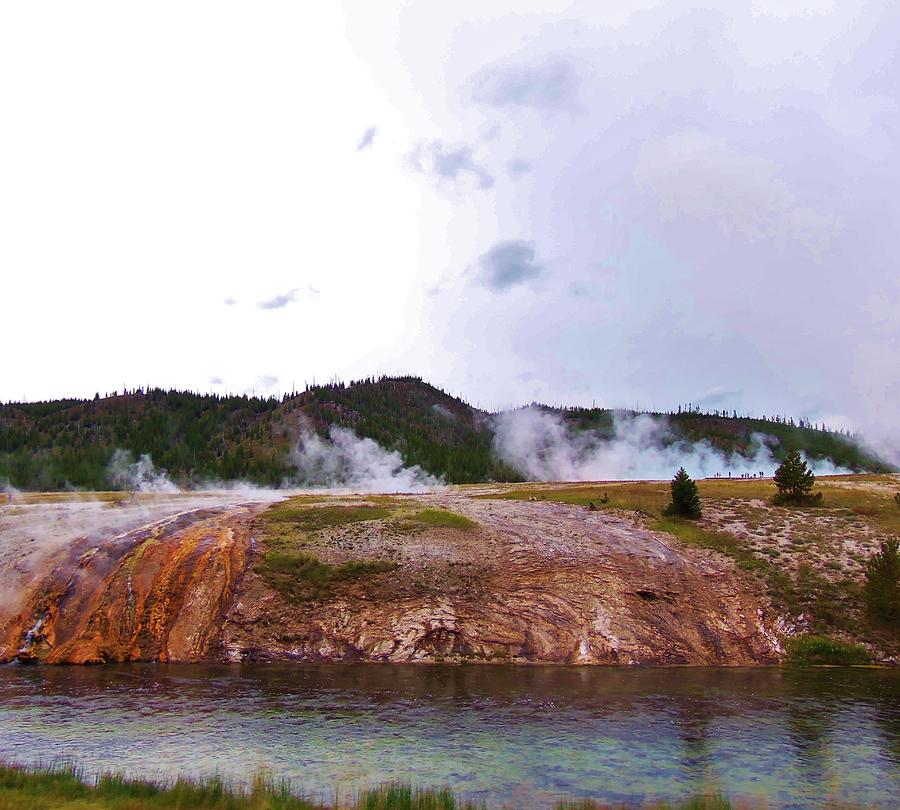 Geyser Flow Photograph by Larry Campbell