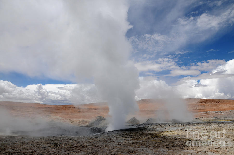 Geyser in Bolivia 1 Photograph by Vivian Christopher