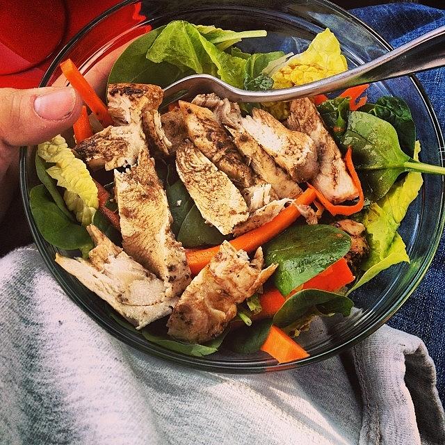 Chicken Photograph - Gf Brought Me Lunch! #healthycouple by Tyler Hittner