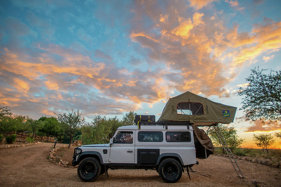 Ghanzi, Botswana- Land Rover Parked Photograph by Edwin Remsberg - Fine ...