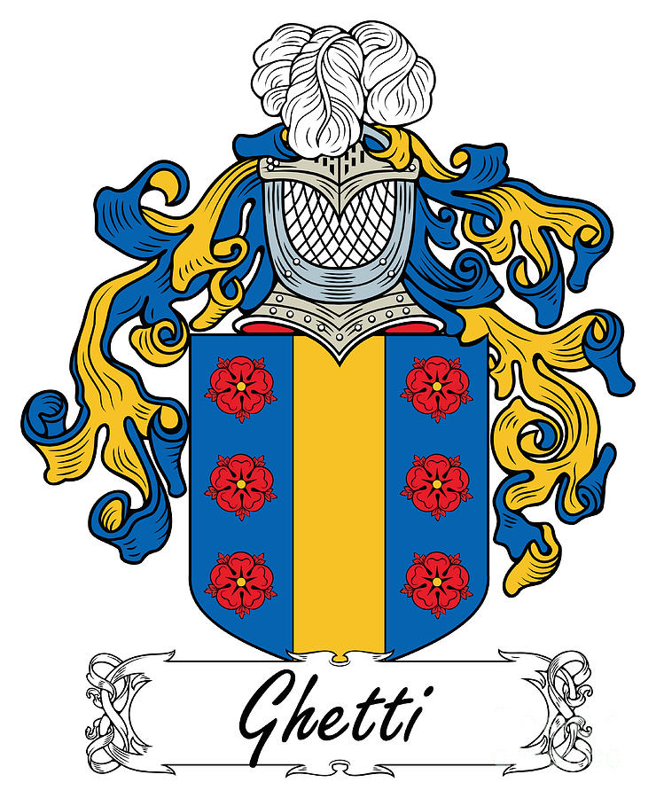 Ghetto Digital Art - Ghetti Coat of Arms di Treviso by Heraldry