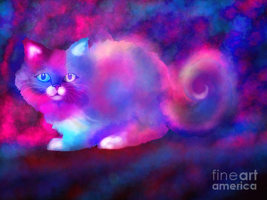 Ghost Cat 2 Digital Art by Nick Gustafson