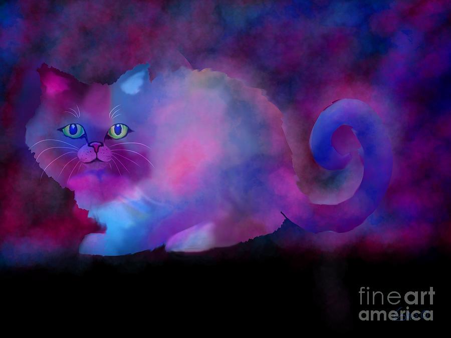 Ghost Cat Digital Art by Nick Gustafson