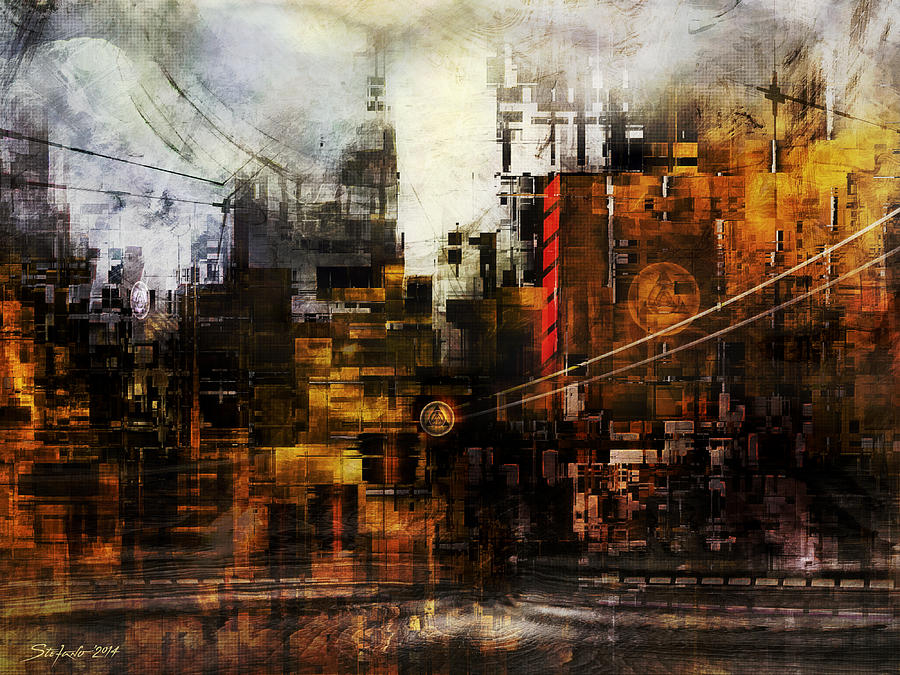 City Painting - Ghost City V by Stefano Popovski