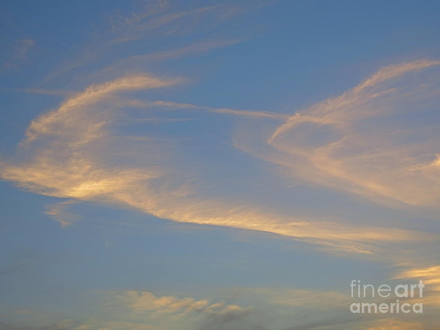 Ghost Clouds at Sunset. Photograph by Robert Birkenes
