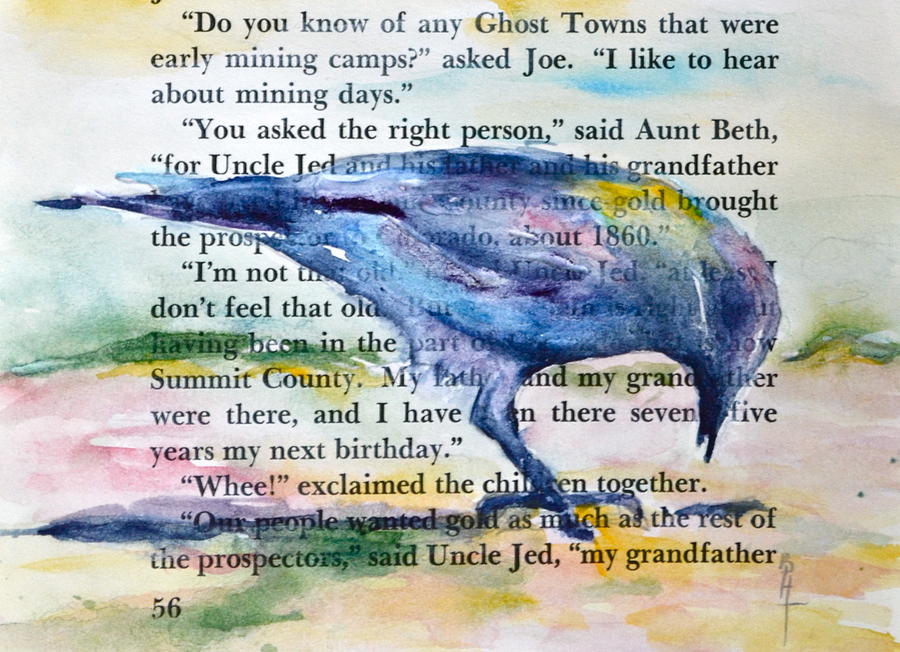 Ghost Crow Painting by Beverley Harper Tinsley