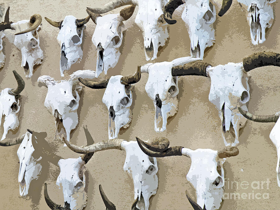 Ghost Herd On The Wall Photograph