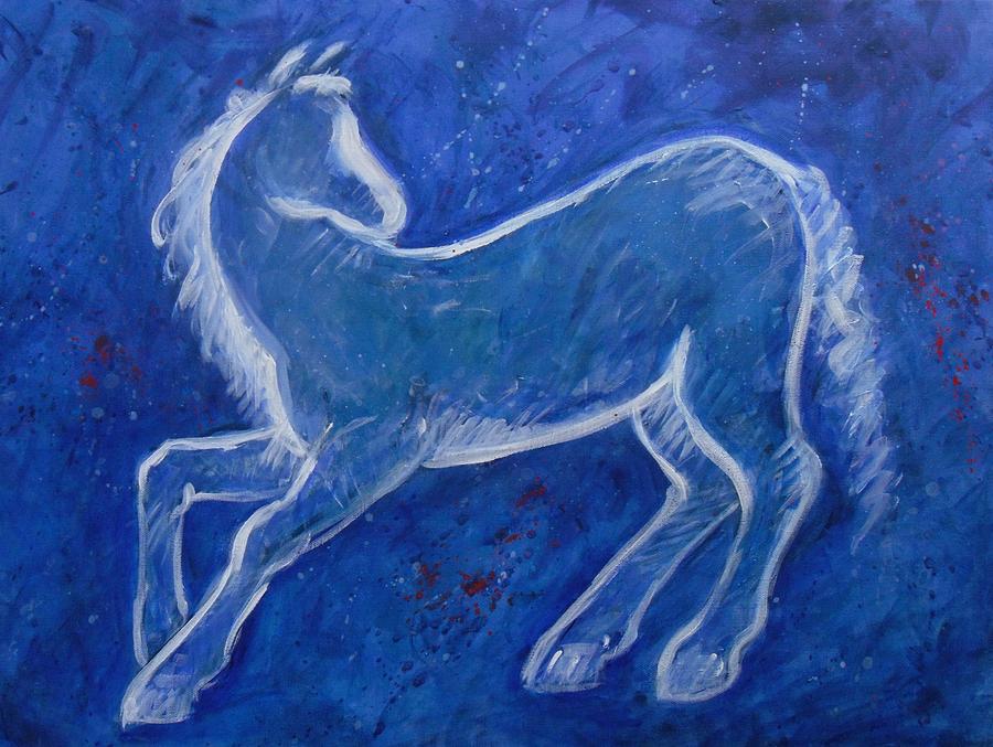 Ghost Horse Painting by Carol Suzanne Niebuhr