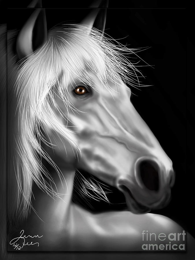 Horse Digital Art - Ghost Horse by Jennifer Lee