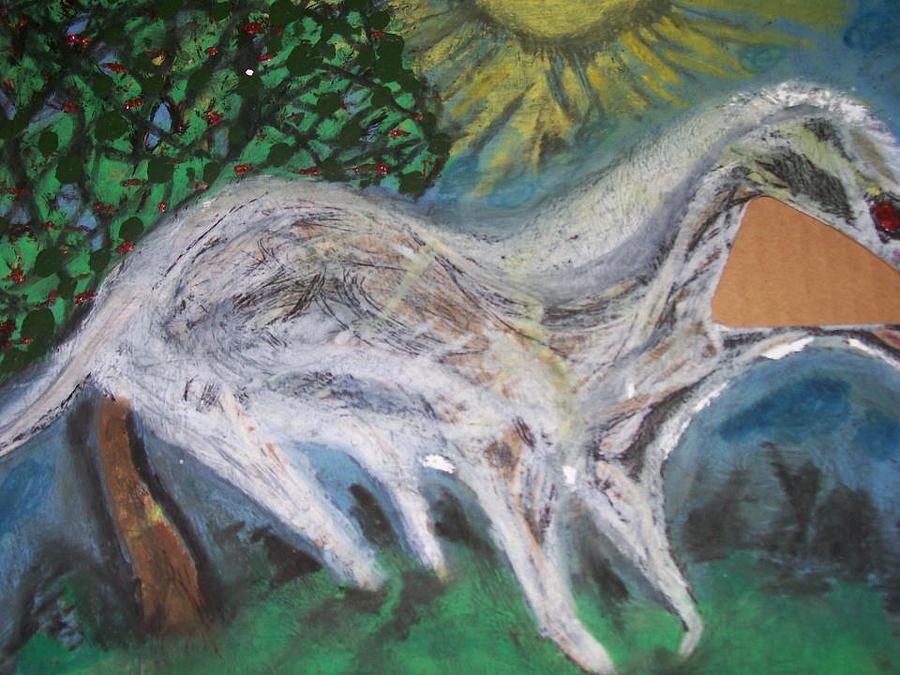 Nature Painting - Ghost Horse by Jonathon Hansen