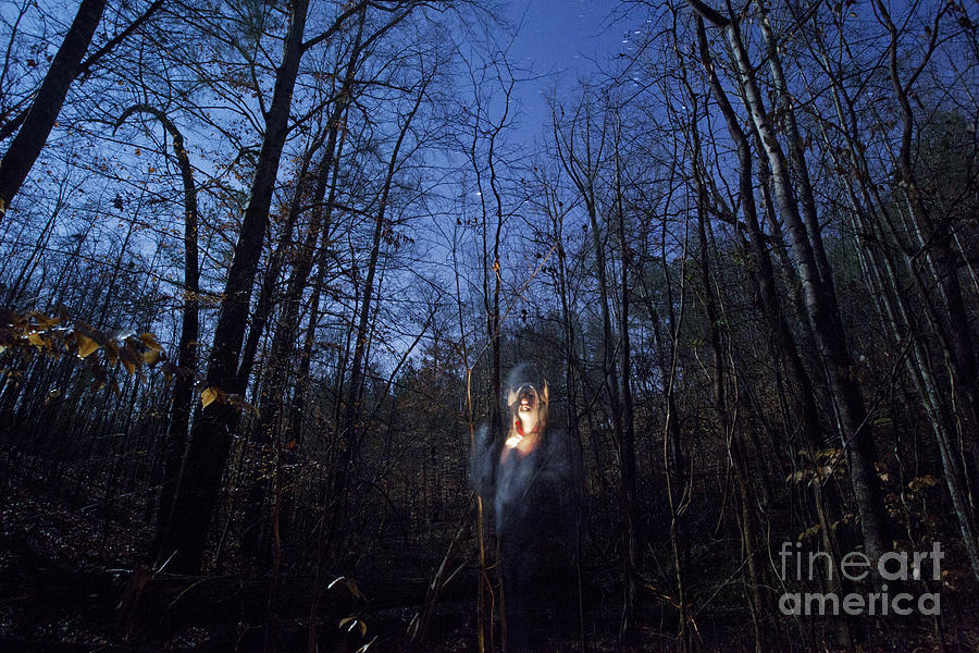 Halloween Photograph - Ghost in the Forest by Jonathan Welch