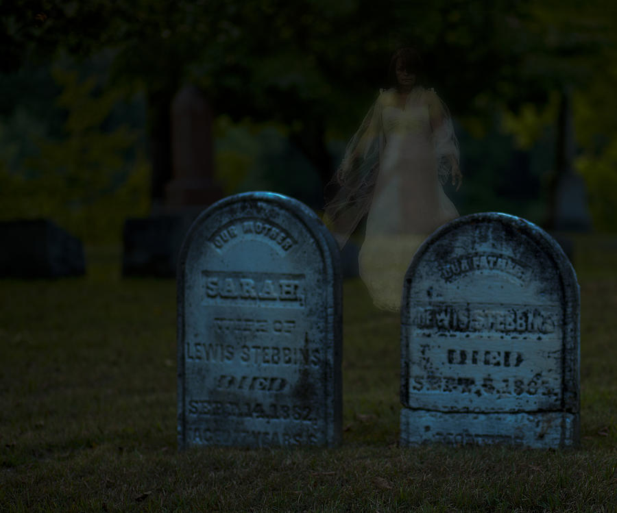 Ghost in the Graveyard Photograph by John Crothers