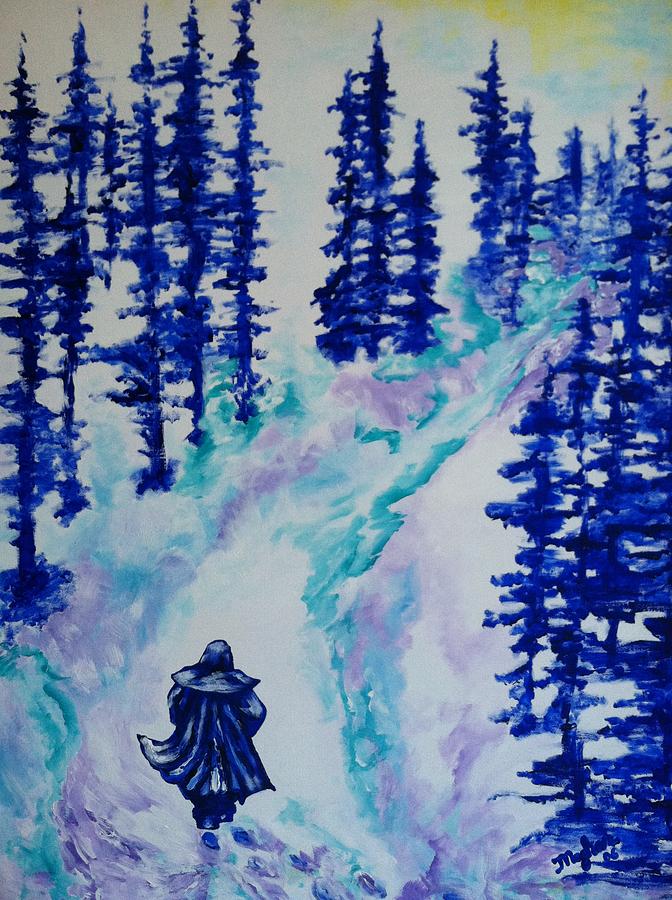 Ghost in the Snow Painting by Meghan