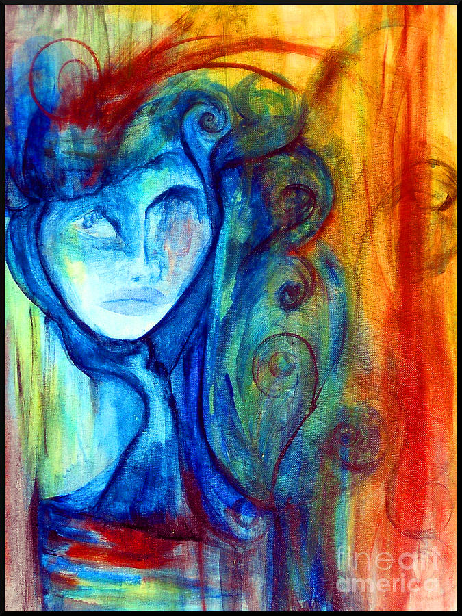 Abstract Painting - Ghost by Joy Tagliavia