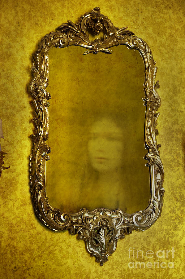 Ghost Of A Woman Reflected In A Mirror Photograph by Lee Avison - Fine ...