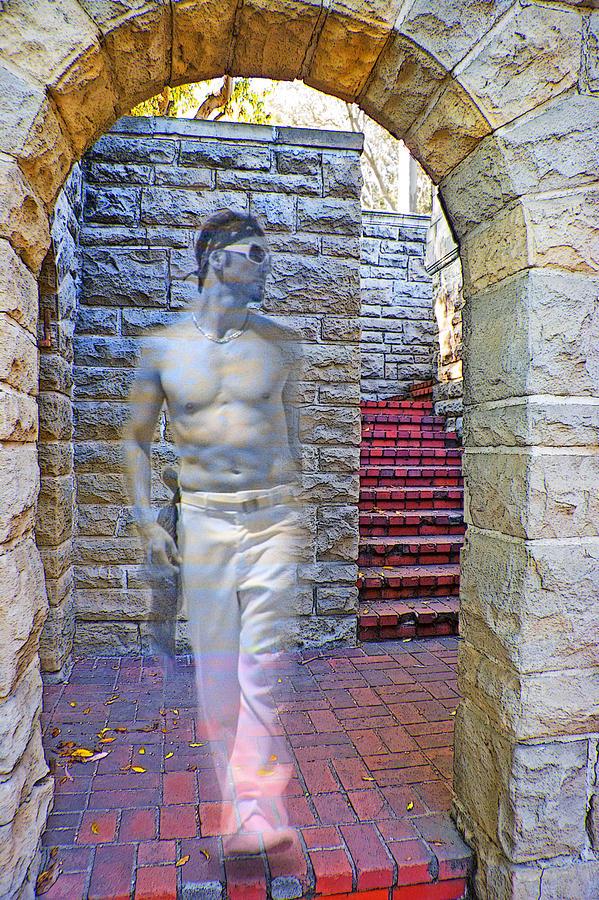 Ghost of Greystone Mansion Photograph by Chuck Staley