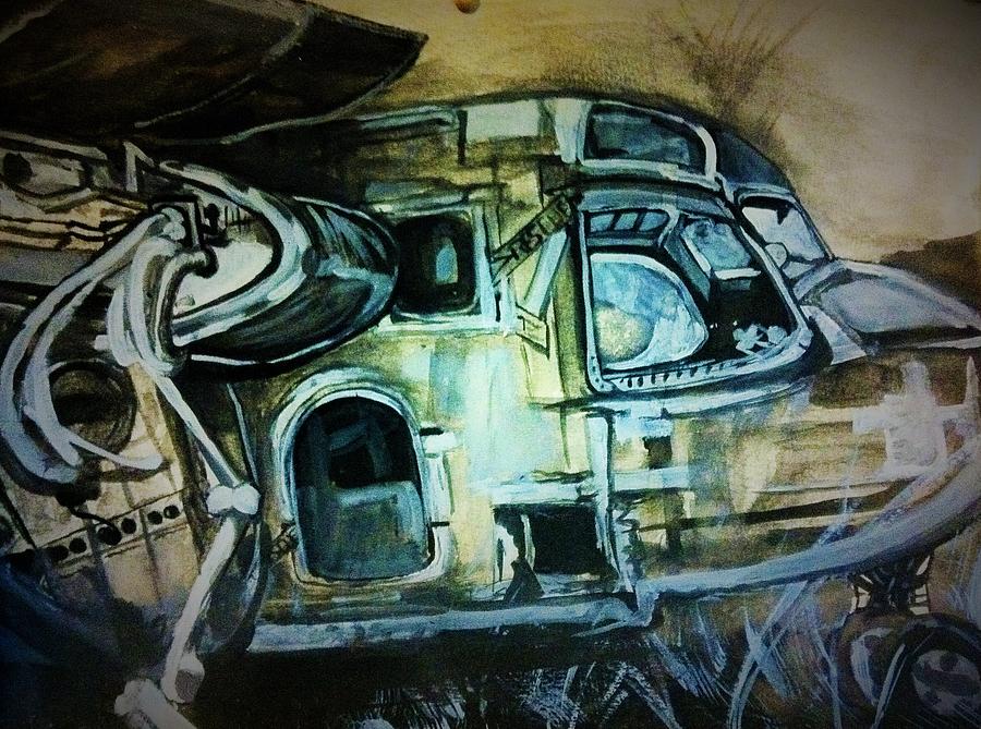 Ghost Plane Painting by Alexandria Weaselwise Busen Ghost Plane Painting by Alexandria Weaselwise Busen