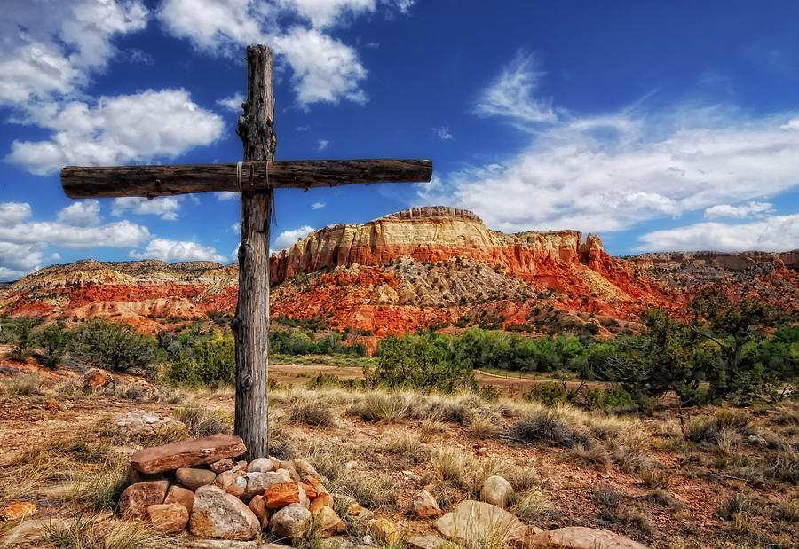 Ghost Ranch Cross Photograph by Ghostwinds Photography