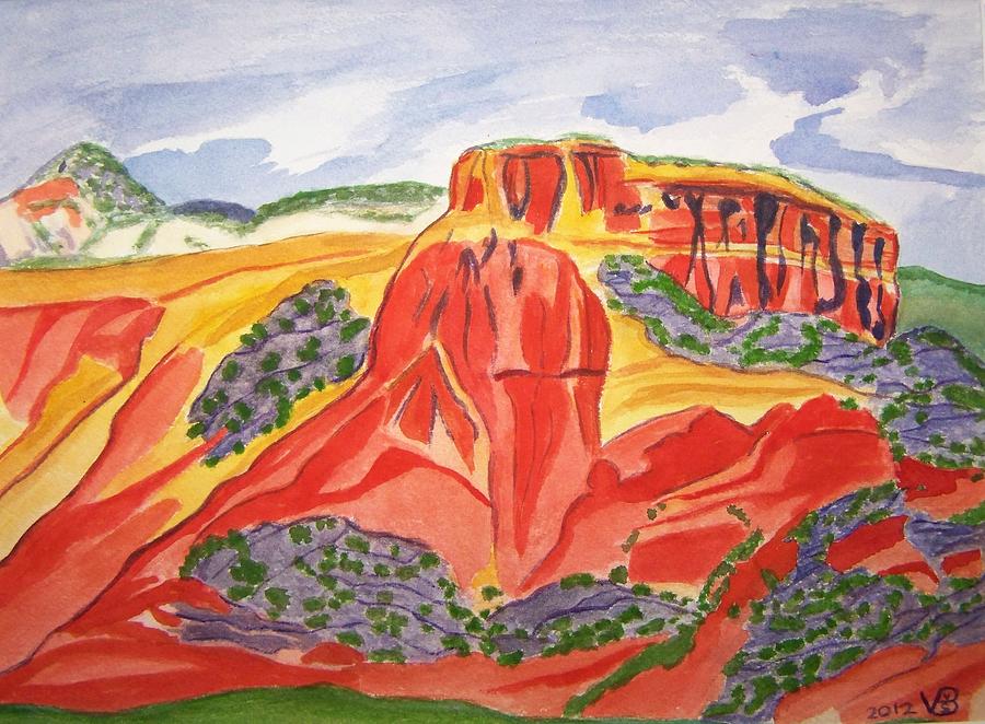 Ghost Ranch New Mexico Painting by Vera Smith