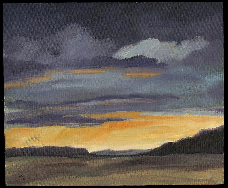 Ghost Ranch Sunset Painting by Julia Grundmeier