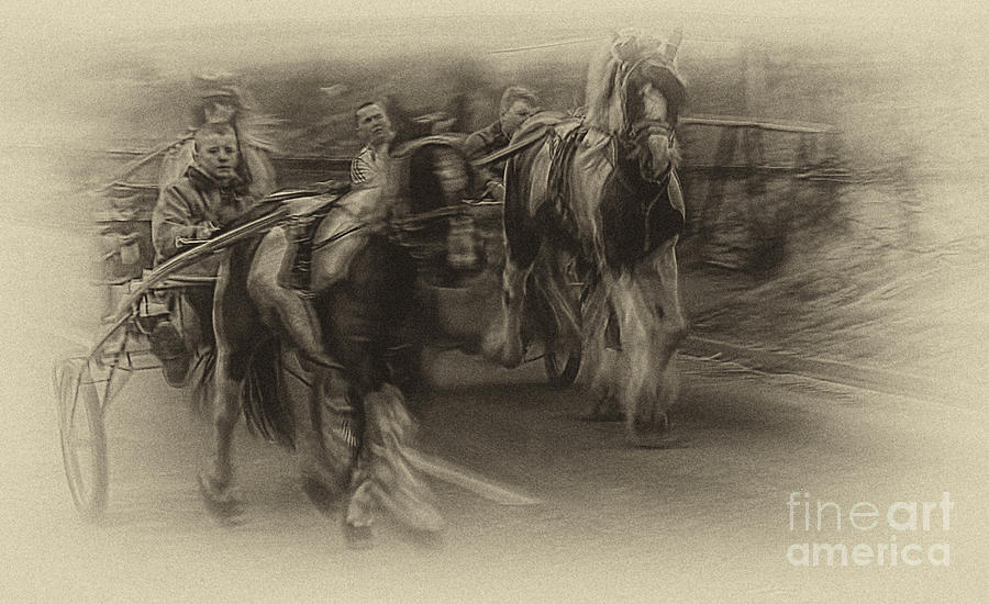 B&w Photograph - Ghost Riders by Peter Arris