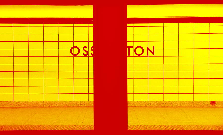 Ghost Photograph - Ghost Station in Red and Yellow by Valentino Visentini