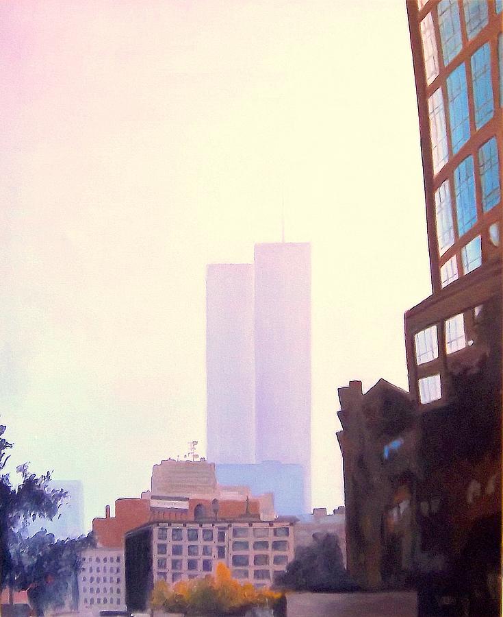 New York City Painting - Ghost Towers by Richard Weinberger