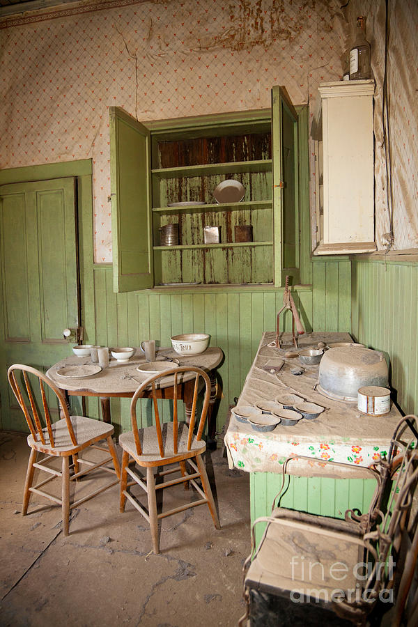 Ghost Town Kitchen Photograph by Richard and Ellen Thane