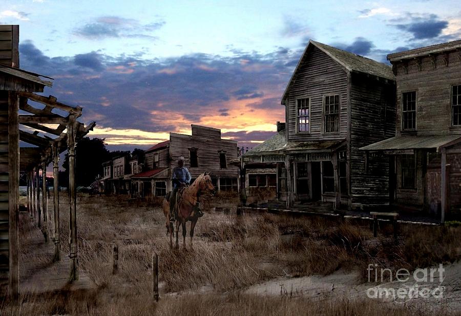 Ghost Town Digital Art by Tom Straub