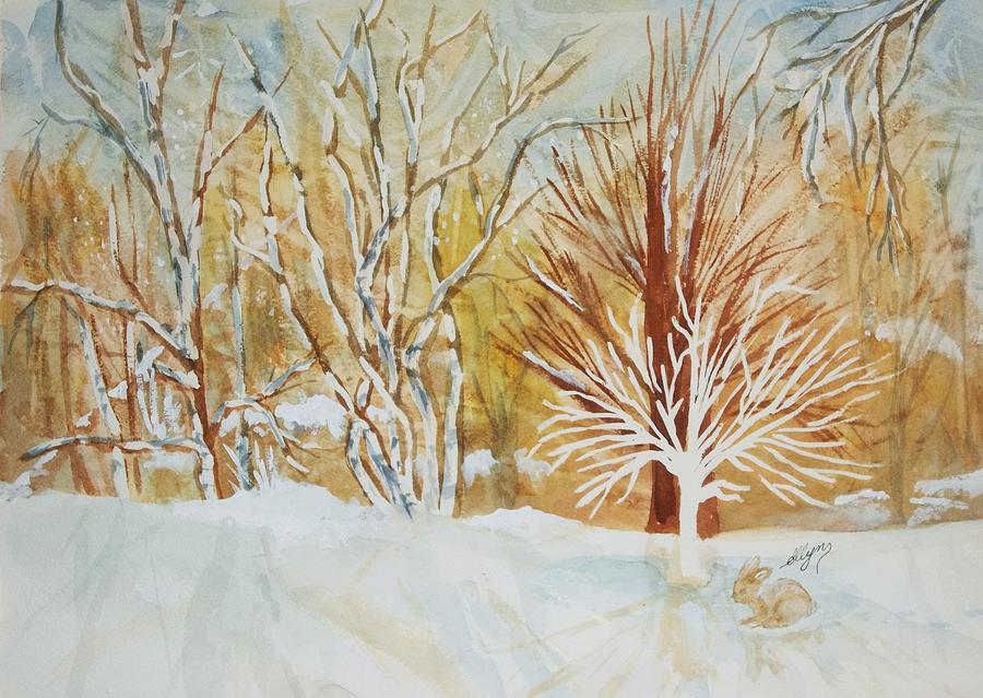 Ghost Tree Painting by Ellen Levinson