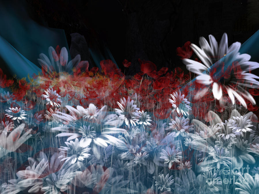 Ghostflowers Digital Art by Susanne Baumann