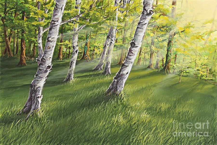 Ghosts in the Woods Painting by Joe Mandrick