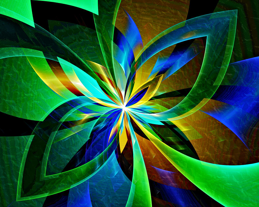 Digital Digital Art - Ghosts of Ribbons Past by Janet Russell Digital Digital Art - Ghosts of Ribbons Past by Janet Russell