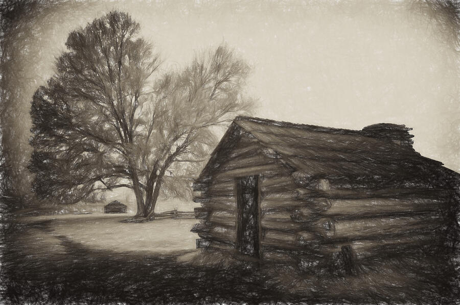 Cabin Photograph - Ghosts of Valley Forge by Paul W Faust -  Impressions of Light