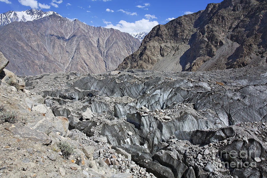 Mountain Photograph - Ghulkin Glacier at the Karakorum Mountains in Pakistan by Robert Preston