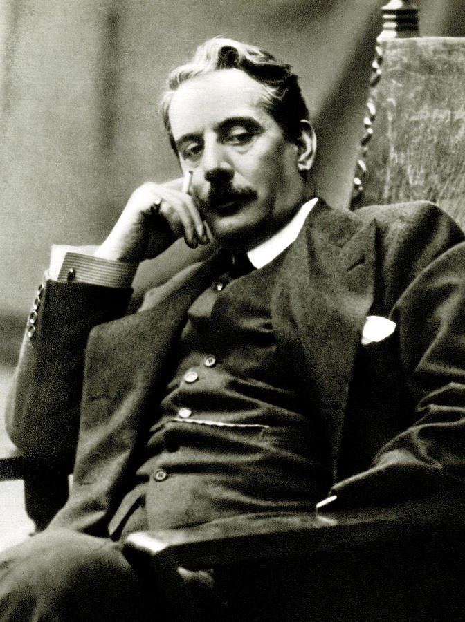 Music Photograph - Giacomo Puccini Portrait by English School